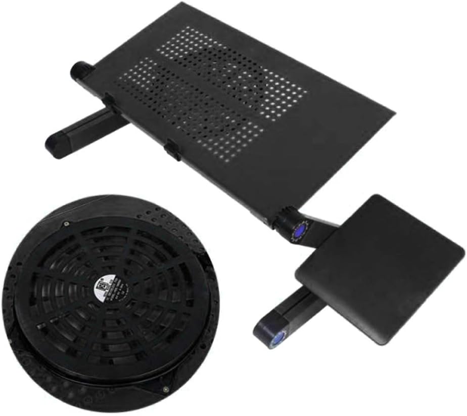 Adjustable Foldable Aluminum Laptop Stand with Cooling Fan Pad K34070