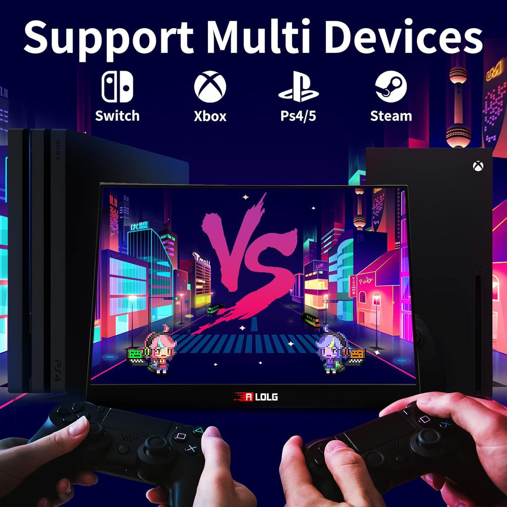 Portable Monitor 15.6 Inch FHD 1080P IPS USB-C HDMI T805