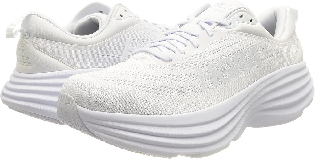 Hoka Women's Bondi 8 Sneaker White/White 10.5 S404747