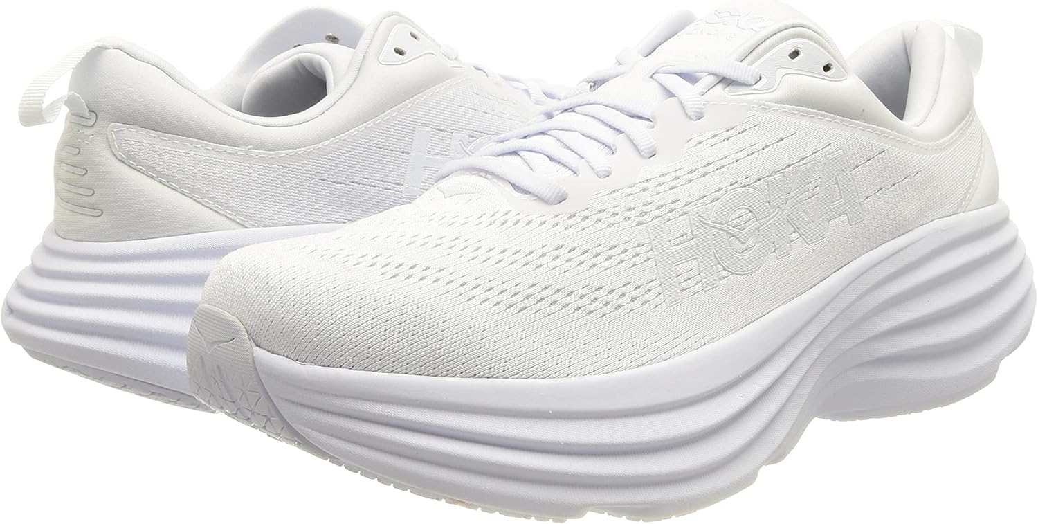 Hoka Women's Bondi 8 Sneaker White/White 10.5 S404747