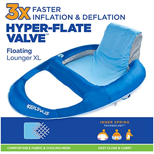 Kelsyus Premium Floating Lounger Inflatable Recliner for Adults with Cup Holder W1256