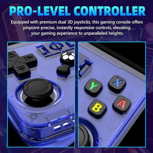 R36MAX Retro Handheld Game Console 64GB Preloaded Portable Emulator with 4.0-in HD IPS Screen E294502