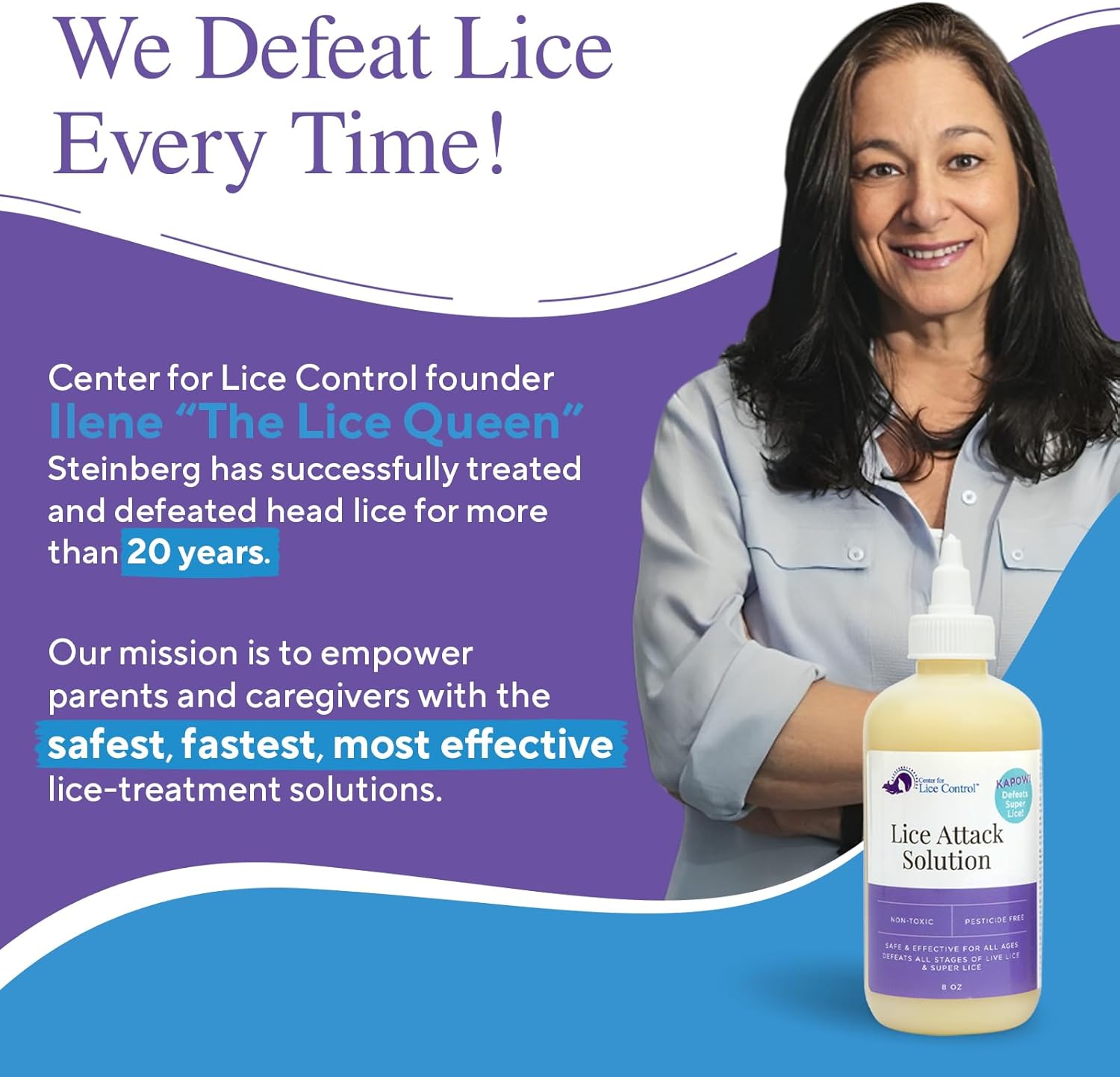 Kapow! 8oz Head Lice Shampoo for Kids & Adults S200