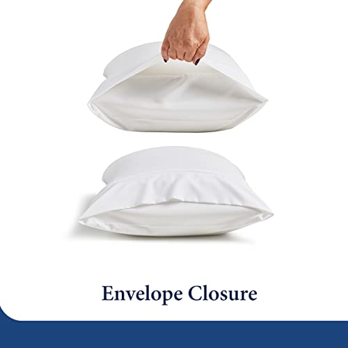 Cosy House Collection Everyday 1500 Series Pillowcases Set of 2, Standard, White T54199