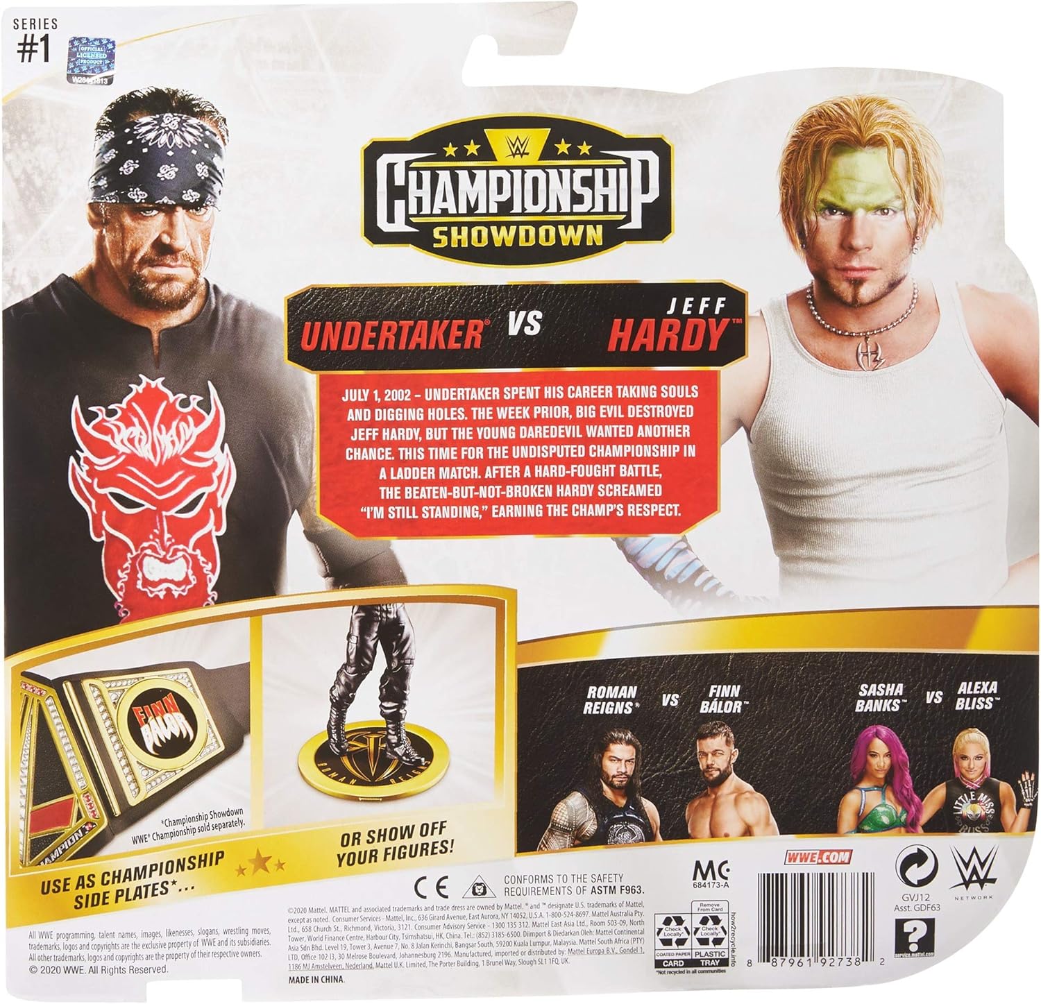 WWE Undertaker vs Jeff Hardy 2 Pack 66 in Action Figures Battle Pack N879423