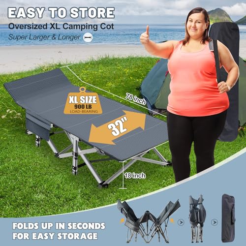 Slsy Folding Camping Cot for Adults with Carry Bag P2624