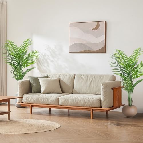 AnTing Artificial Areca Palm Plant 6FT, Faux Tropical Tree Indoor Decor (2 Pack) Z868