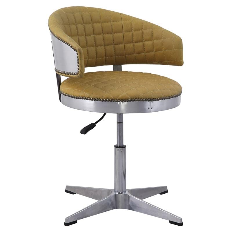 Acme Brancaster Adjustable Chair in Turmeric Top Grain Leather G1143