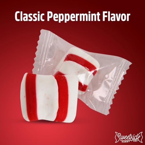 Soft Peppermint Candy Mints, 5lb Bulk Individually Wrapped N686815