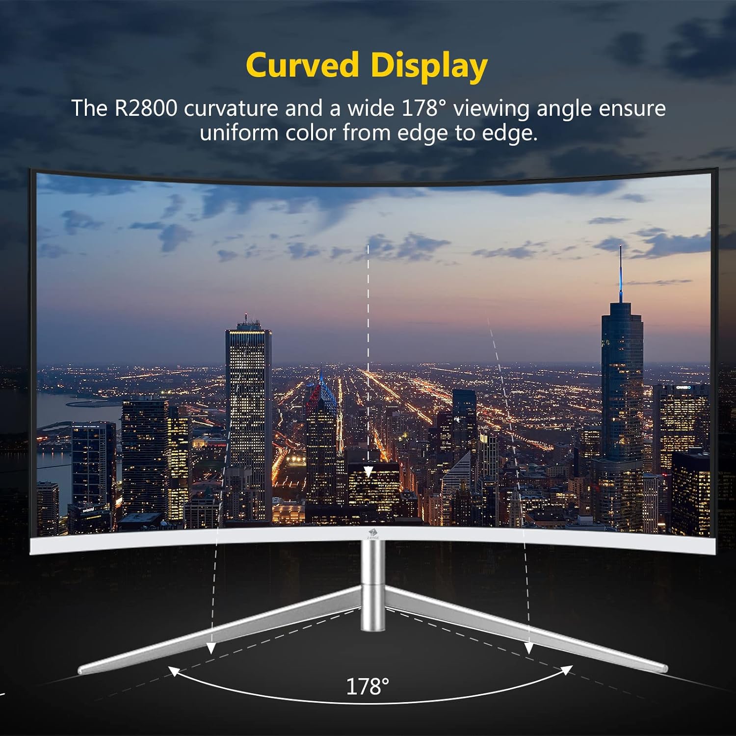 Z-Edge Curved Gaming Monitor Bundle 24-inch & 32-inch 2 Pack, 165Hz/75Hz, 1080P/1440P, AMD FreeSync Premium B385