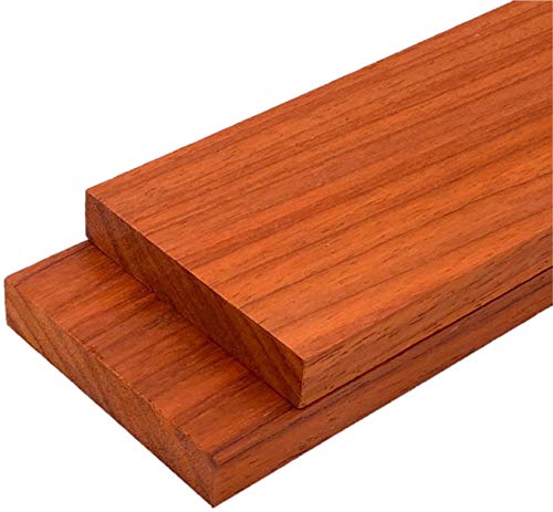 Padauk Lumber Board - 3/4" x 3" (2 Pcs) (3/4" x 3" x 24")