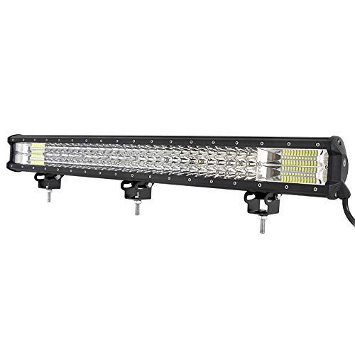Willpower 20 inch 288W Triple Row Flood Spot Beam Led Light Bar Off Road Driving Lights for Jeep SUV Truck ATVs Boat,12V 24V Waterproof(20 inch)