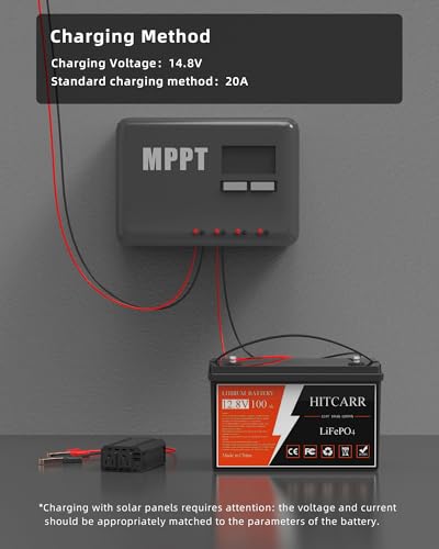 12V 100Ah LiFePO4 Battery with BMS for Solar, Marine, RV B6772