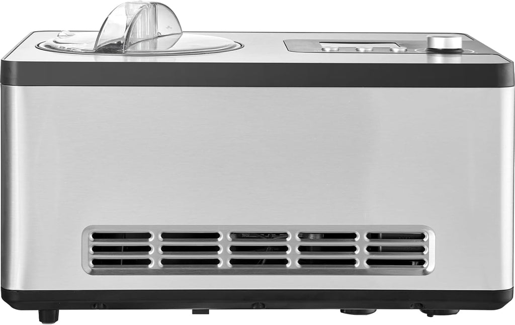 VEVOR Automatic Ice Cream Maker with Built-in Compressor, 2 Quart, Stainless Steel A17990