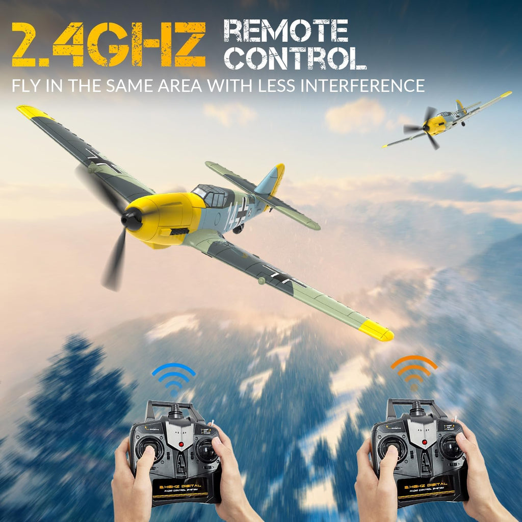 VOLANTEXRC RC Plane BF-109 & F4U Corsair Ready to Fly with Xpilot Stabilization X69559