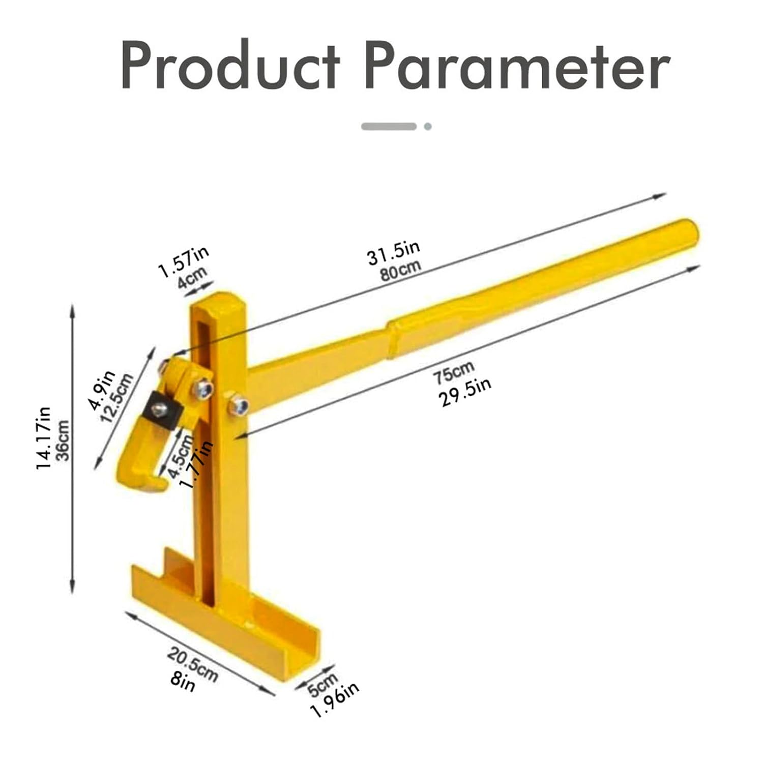 Heavy Duty Post Puller Set with Lifting Chain for Fence Posts O134688