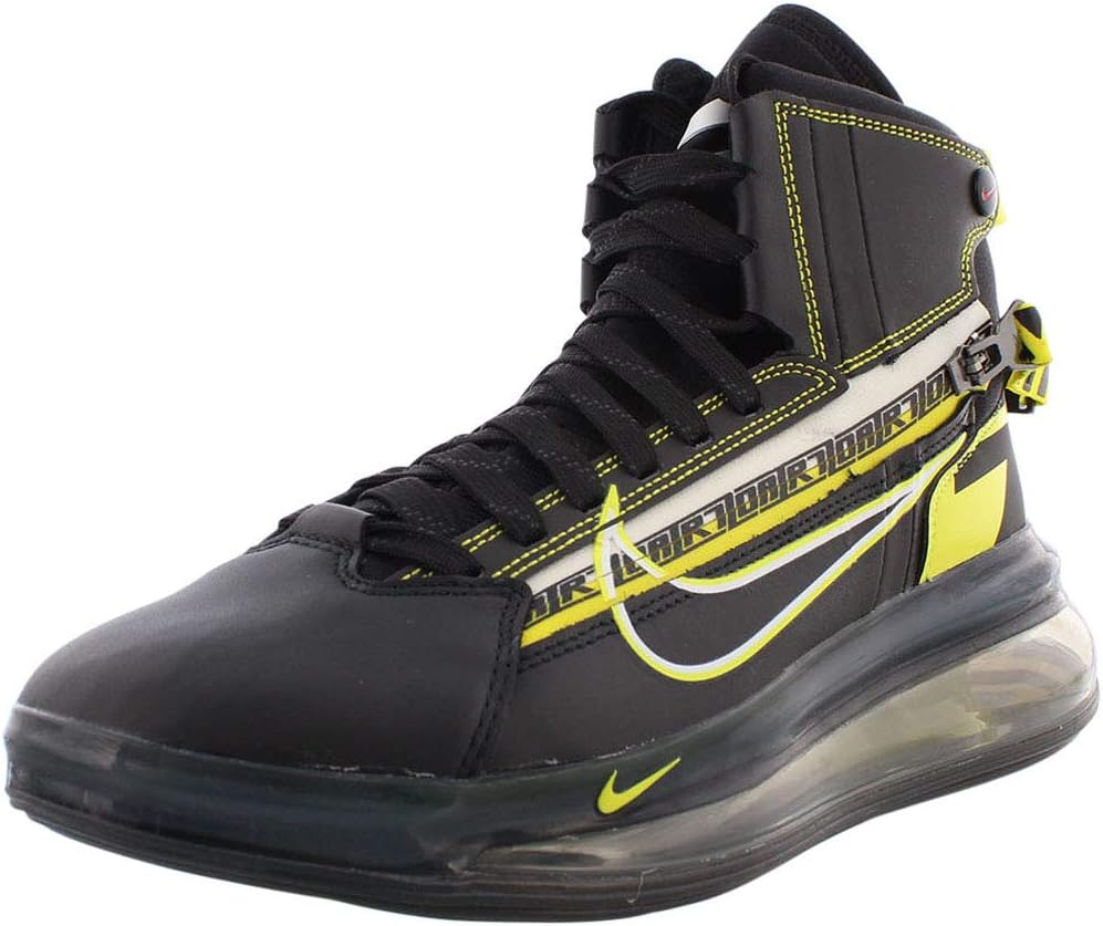 Nike Air Max 720 Saturn All Star Qs Mens Shoes Black/Dynamic Yellow bv7786-001 (7 D(M) US)