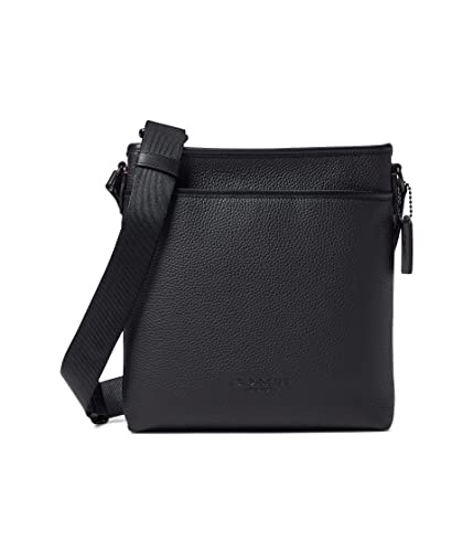 Coach Mens Gotham Slim Crossbody In Pebble Leather