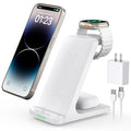Wireless Charging Station, 3 in 1 Fast Wireless Charger Stand for Multiple Devices Apple Watch Ultra Series 9 8 7 6 SE 5 4 3 2, iPhone 15 14 13 12 11 Pro Max/Plus/Mini/X/XS/Max/XR/SE, Airpods Pro 2 3
