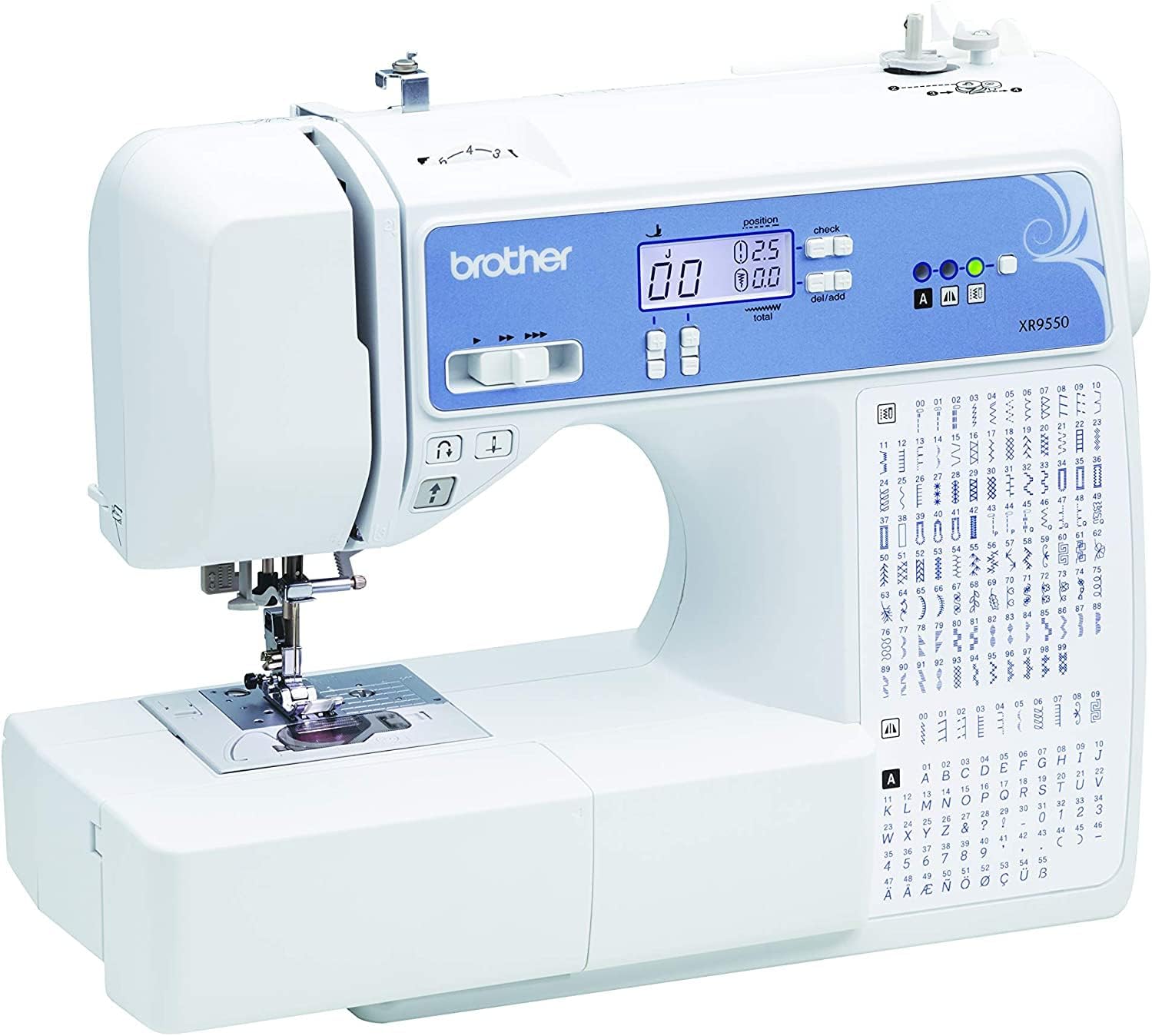 Brother XR9550 Computerized Sewing and Quilting Machine, White E504