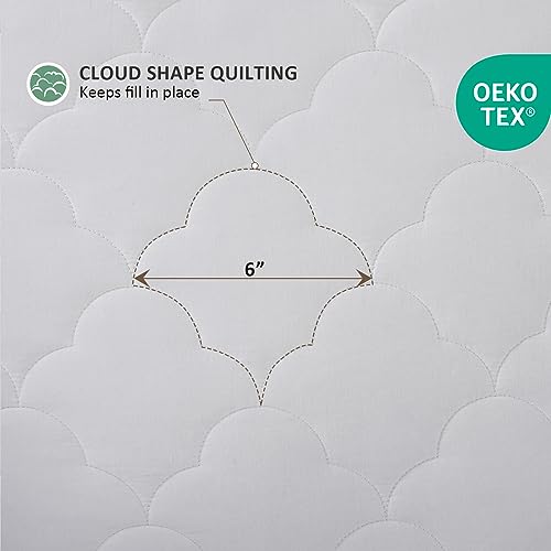 Sleep Philosophy Twin XL Cotton Quilted Mattress Pad Q957