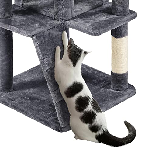 Yaheetech 54in Cat Tree Tower Condo Furniture with Scratch Post Y196