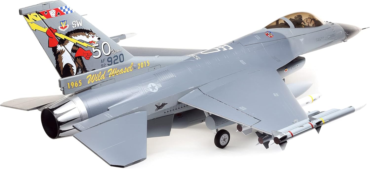 E-flite RC Airplane F-16 Falcon 80mm EDF Jet BNF Basic A14254