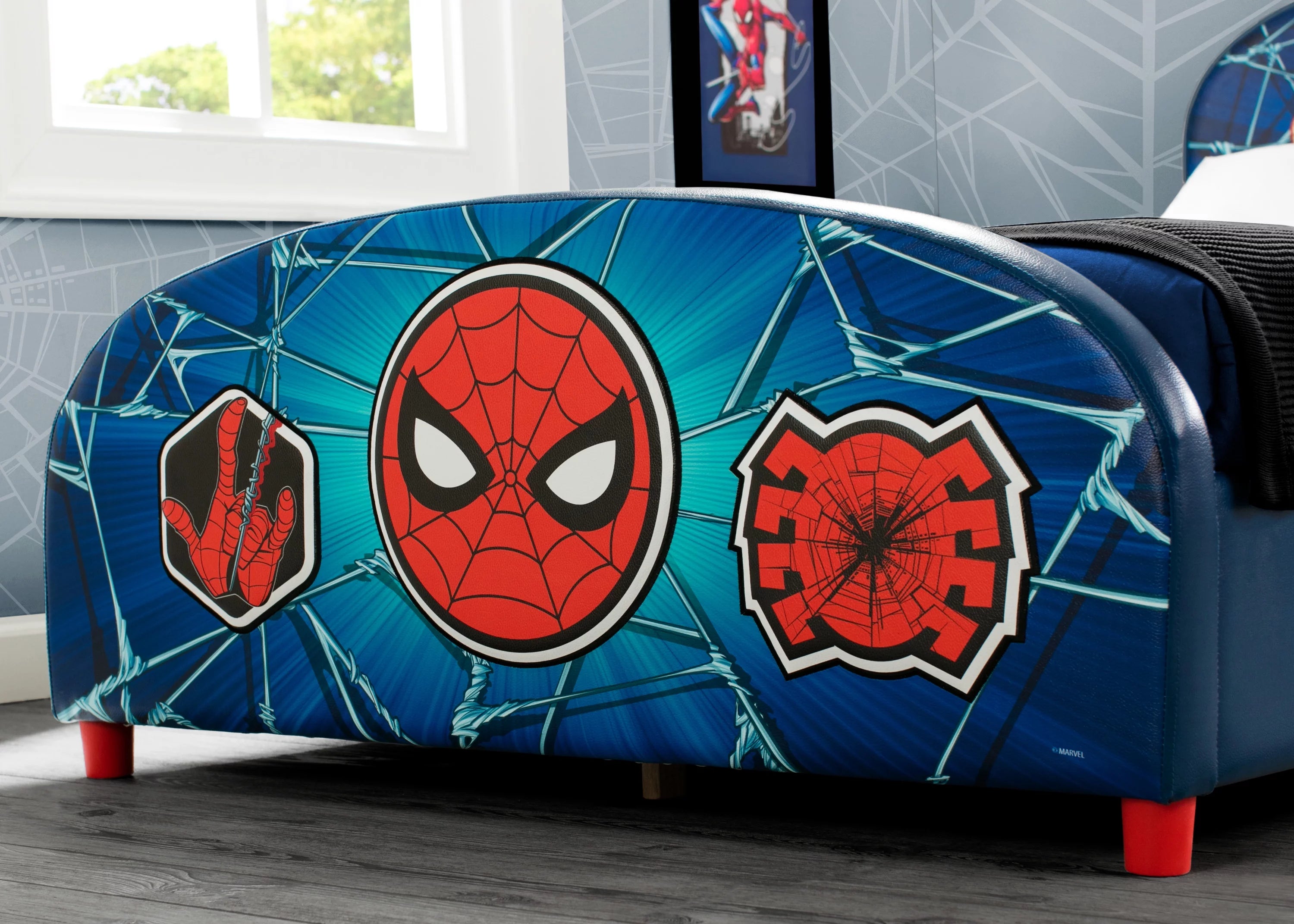 Delta Children Marvel Spider-Man Upholstered Twin Bed F82461