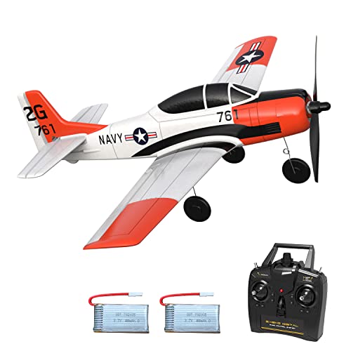 VOLANTEXRC RC Plane for Beginners, 4CH WWII RC Airplane F4U Corsair with Aileron, 2.4Ghz Remote Control Plane with Xpilot Self Righting&One Key Aerobatic&Upgraded Canopy (761-8V2 RTF)