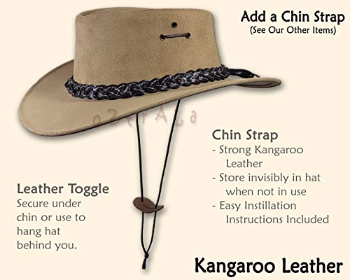 Oztrala HAT Australian Outback Leather Felt Cowboy Golf K294