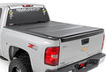 Rough Country Hard Tri-Fold Flip Up Truck Bed Tonneau Cover for Chevy Silverado 1500/GMC Sierra 1500 (2007-2013) - Fits 5'9 (69.3") Bed w/Rail Caps