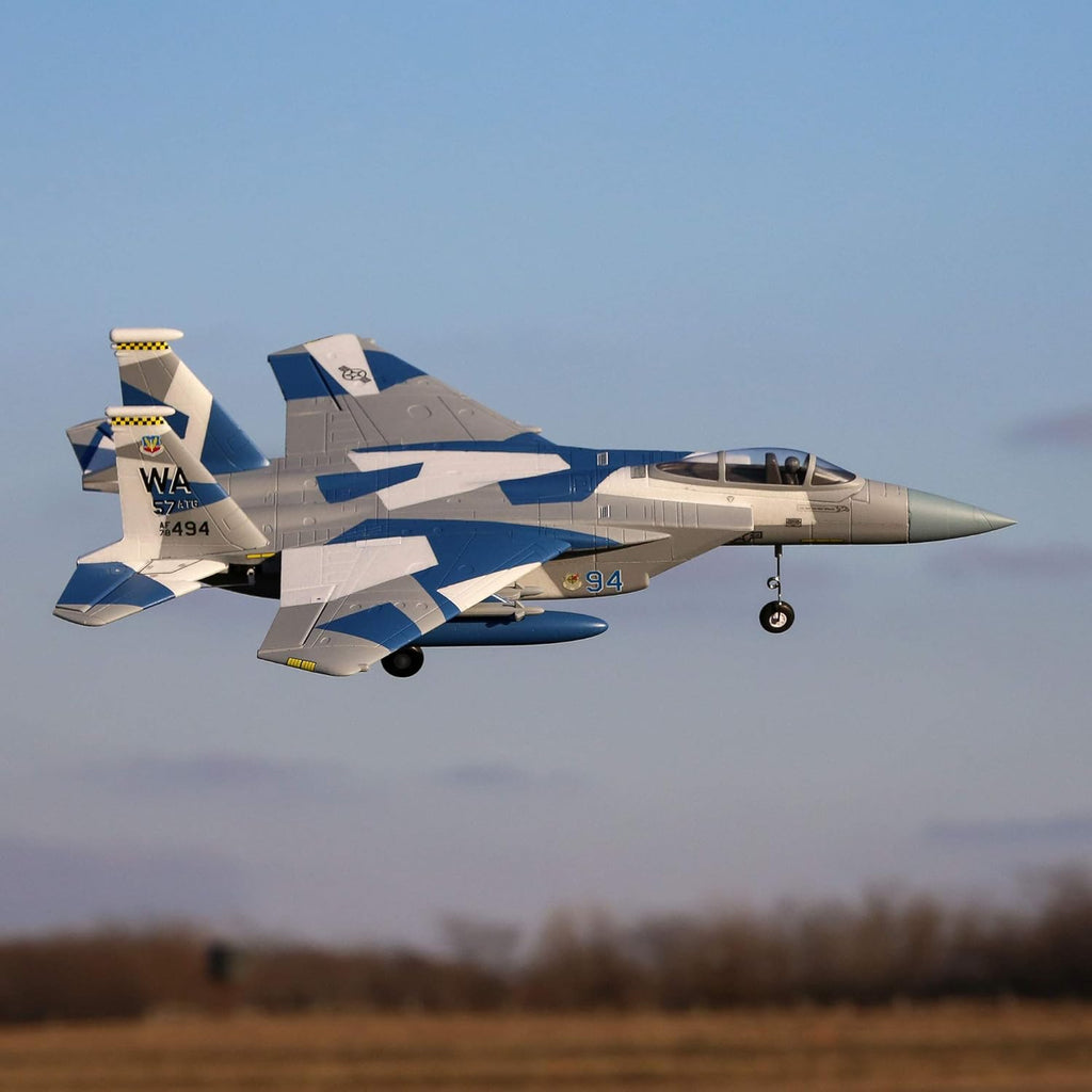 E-flite RC Airplane F-15 Eagle 64mm EDF BNF Basic U4913