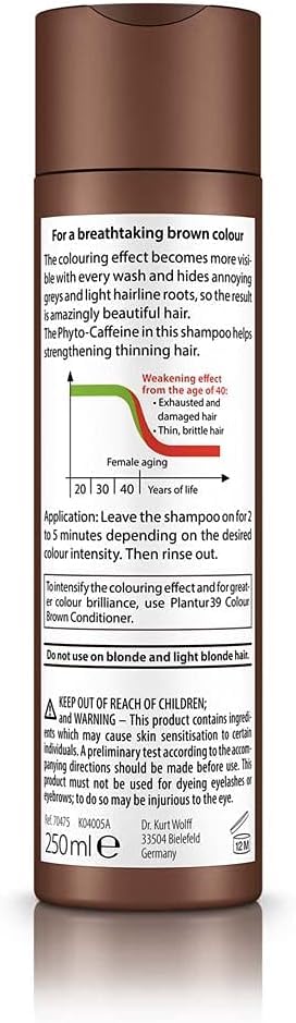 Plantur 39 Phyto-Caffeine Shampoo and Conditioner Set for Colored, Stressed Hair T801