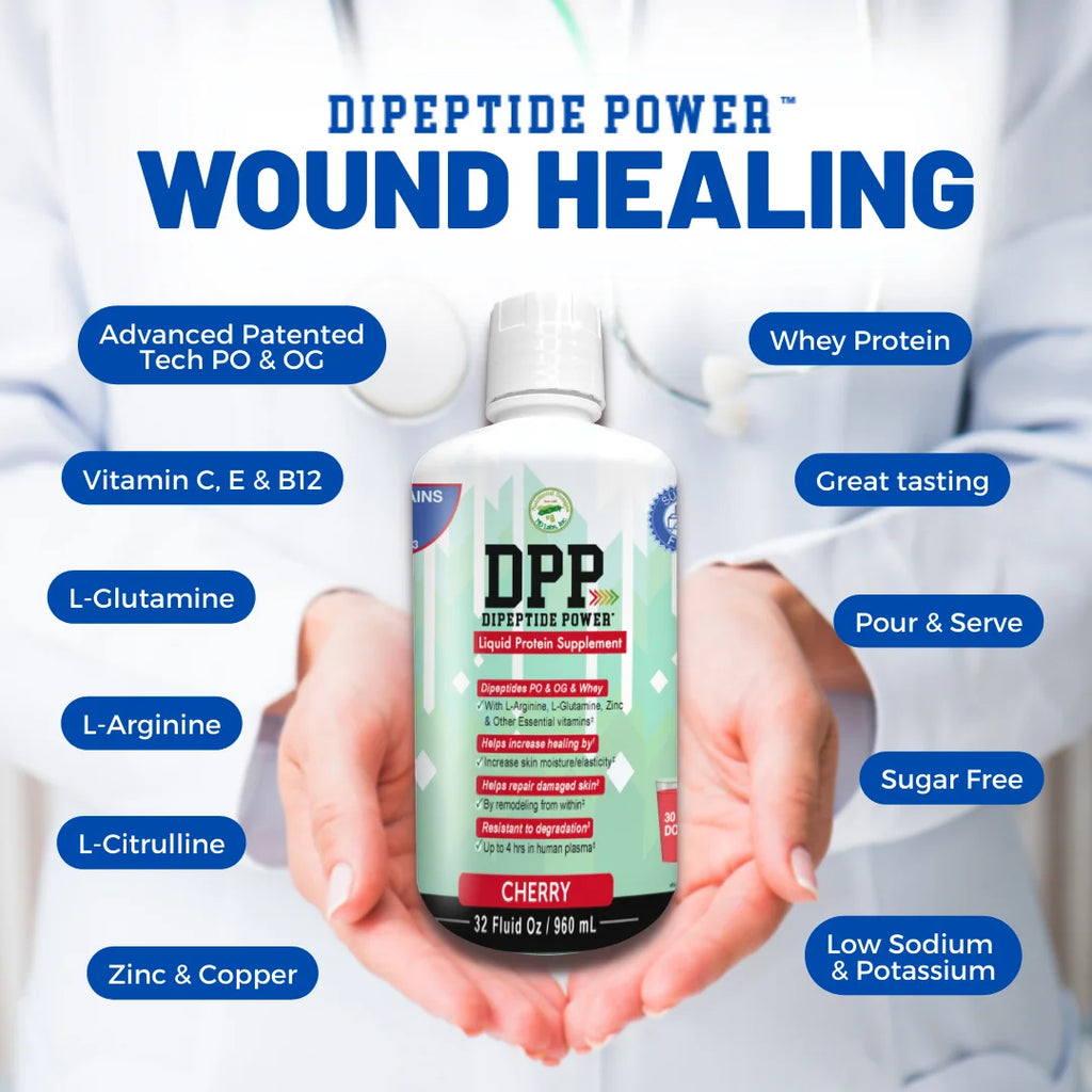 Cherry Dipeptide Power Liquid Collagen & Whey Protein by Nutritional Designs, 32 oz Z613