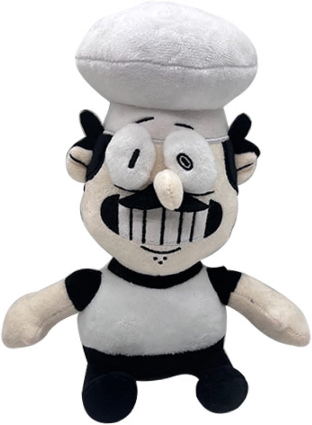 Pizza Tower Plush Toy,Gray Pizza Tower-Chef Peppino Pillow for Kids' Room Decor,Gift for Animation Fans and Kids Birthday