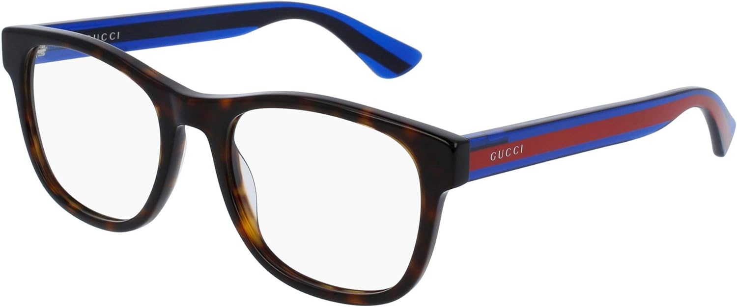 Gucci GG 0004O 003 Havana Plastic Square Eyeglasses 53mm