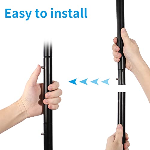 59" H Portable Black Rolling Garment Rack with Lockable Wheels R383