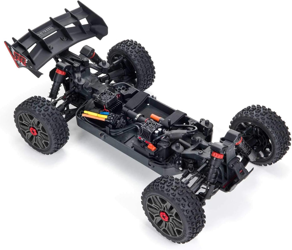 ARRMA 1/8 Typhon 4X4 V3 3S BLX Brushless Buggy RC Truck RTR, Red E199679