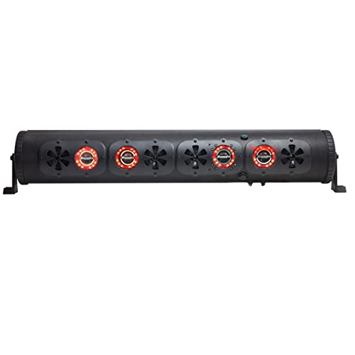 Bazooka 36-Inch G3 Bluetooth Party Bar | 450W Power Amplifier | LED Lights | Party Button Music Sharing |10 Marine Grade Speakers | Off Road, Golf Cart, Marine, and Outdoor Speaker System | BPB36-G3