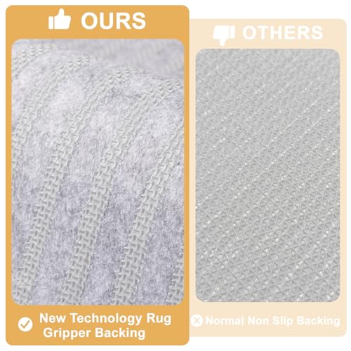 Tindbea Dog Mat for Muddy Paws, Non-Slip Washable, 20"x48" Light Taupe J97109