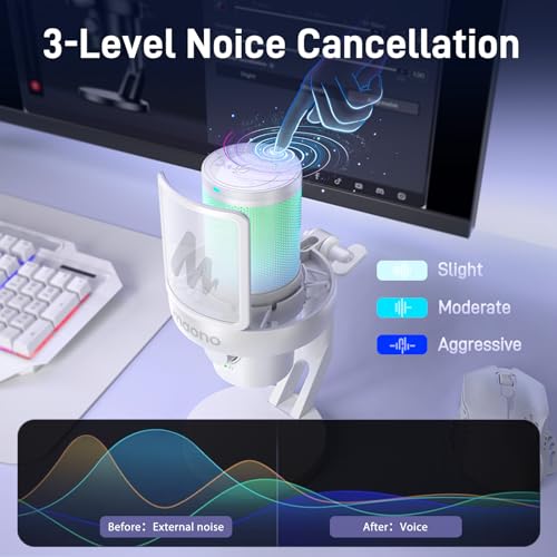MAONO Wireless Microphone for PC, Gaming, Streaming, Podcast (DM40-Black) G850723