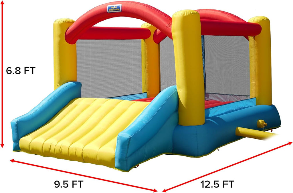 Sportspower My First Jump N Play Inflatable Bounce House with Air Blower B949803