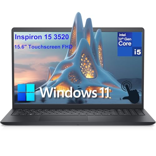 Dell Inspiron 15 3520 3000 15.6" Touchscreen FHD Laptop Computer, 12th Gen Intel 10-Core i5-1235U (Beat i7-1195G7), 32GB DDR4 RAM, 1TB PCIe SSD, 802.11AC WiFi, Bluetooth, Windows 11 Home S