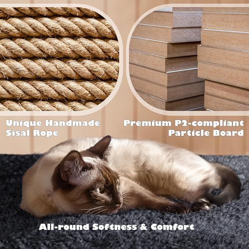Yaheetech 54in Cat Tree Tower Condo Furniture with Scratch Post Y196