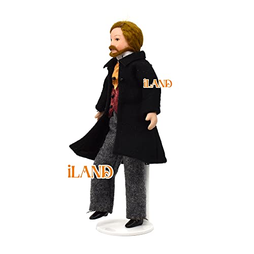 iland Dollhouse People 1/12 Scale Family Dolls 5pcs I91058