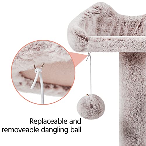 Yaheetech 54in Cat Tree Tower Condo Furniture with Scratch Post Y196
