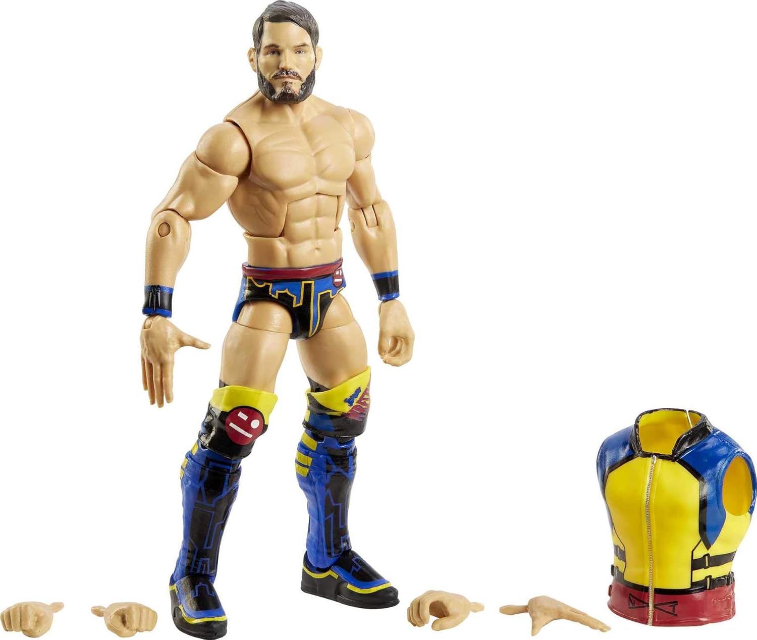WWE Johnny Gargano Fan TakeOver 6-in/15.24-cm Elite Action Figure with Fan-voted Gear & Accessories, 6-in/15.24-cm Posable Collectible Gift for WWE Fans Ages 8 Years Old & Up [Amazon Exclusive]