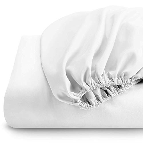 Royal Hotel Bedding Solid White 600-Thread-Count King Cotton Sheet Set E68097