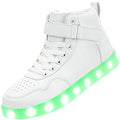 APTESOL Unisex LED Shoes High Top Light Up Sneakers for Women Men