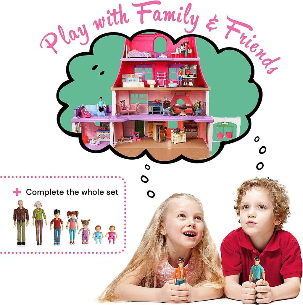 Beverly Hills Doll Collection Sweet Li'l Family Dollhouse People Set of 2 Mom and Dad K5604